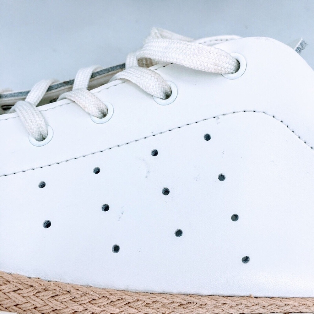 Sam Edelman Womens Sneaker White Leather Espadrille Kavi Sz 10 - Picture 14 of 14